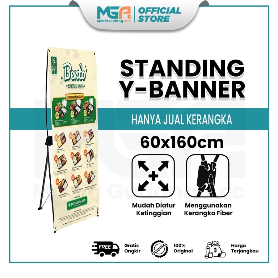 Rangka Y Banner 60x160 cm