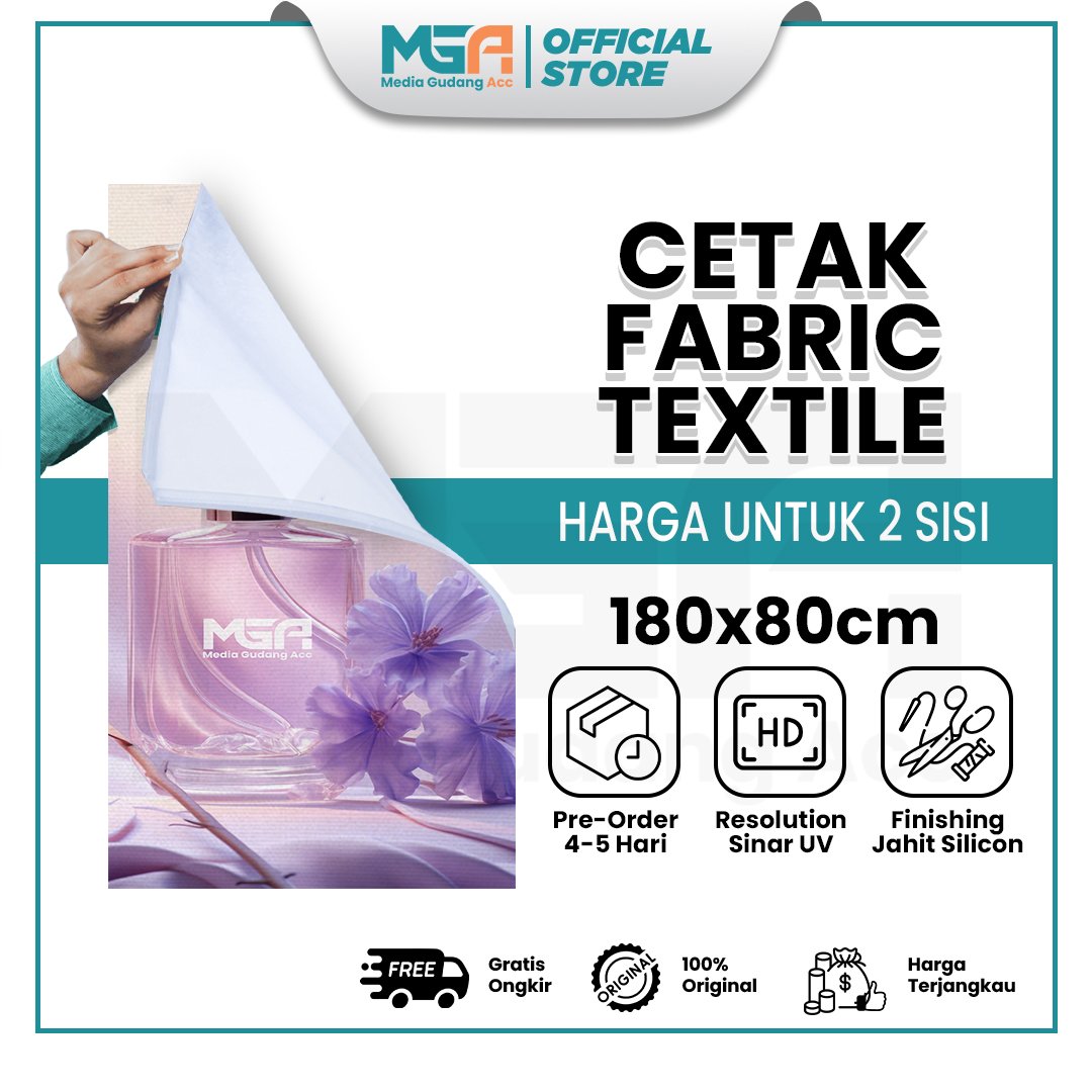 Cetak Fabric Textile untuk Light Box