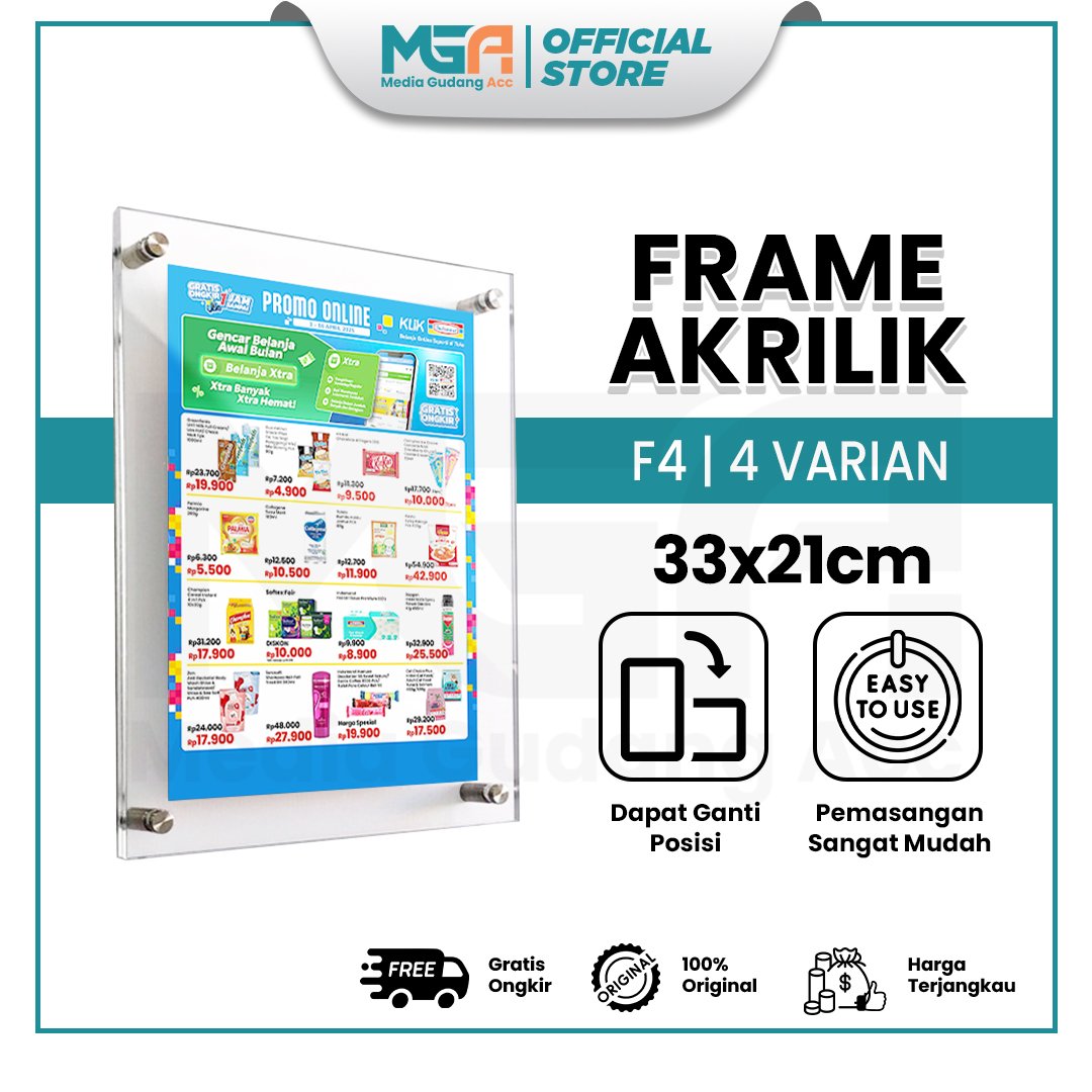 Frame Akrilik Dinding F4