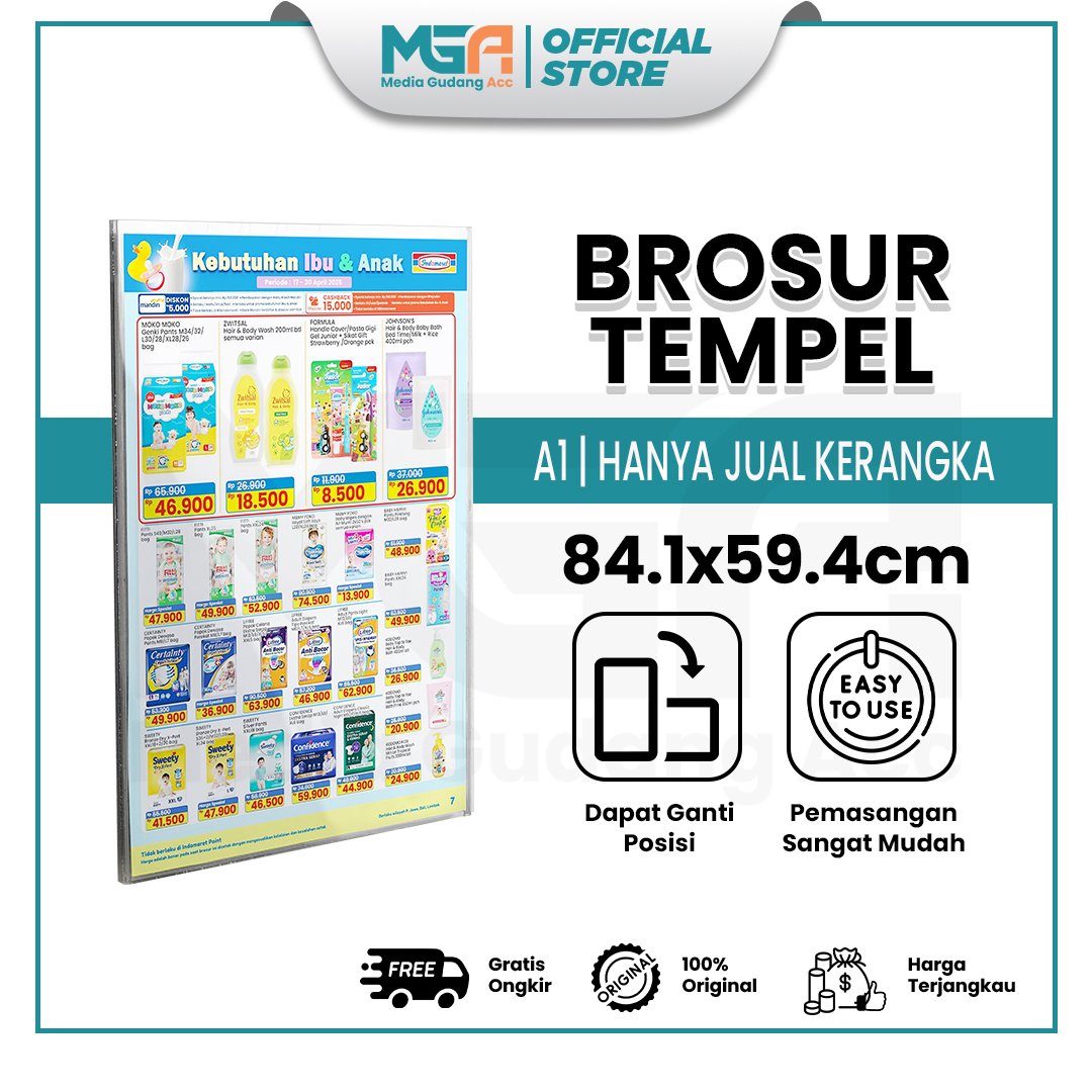 Brosur Tempel Akrilik A1