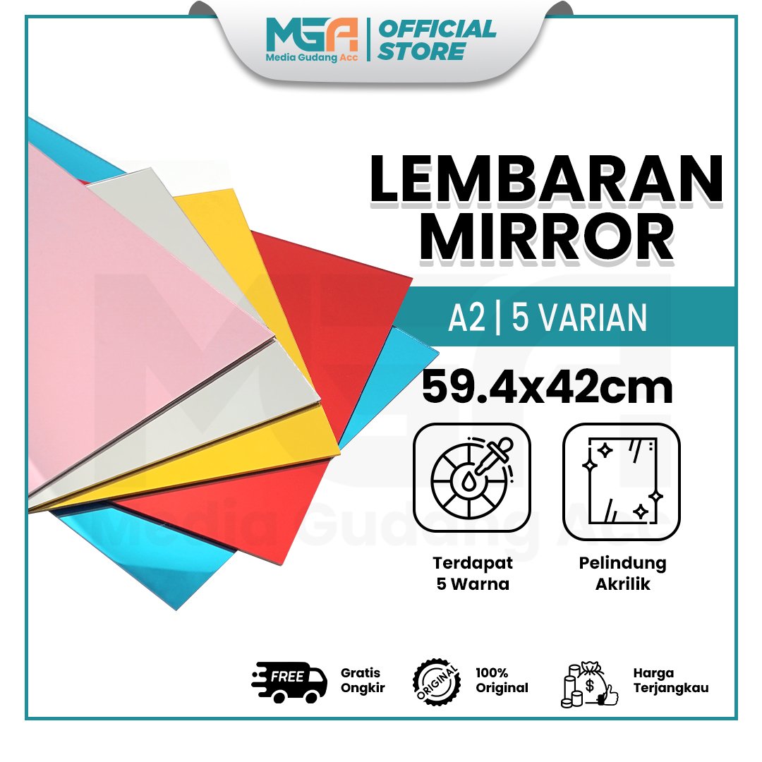 Akrilik Lembaran Mirror A2